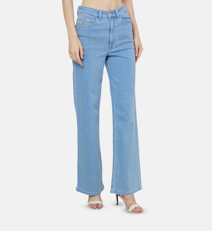 Casual Wide-leg Denim Pants