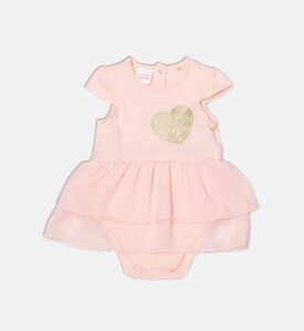 بودي سوت قصير الأكمام بتصميم متعدد الطبقات