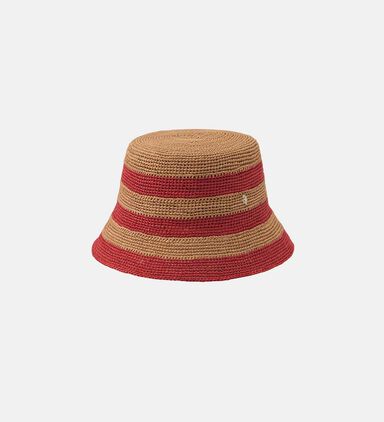 Stripe Logo-print Bucket Hat