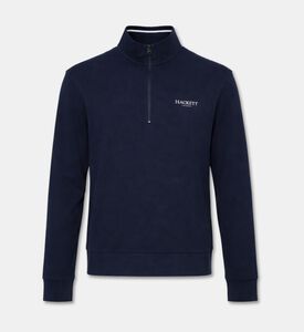Hackett London Heritage Zip Fastening High Neck Sweater, Packshot View