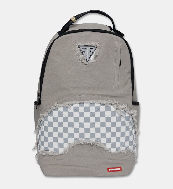 Sprayground Cream Denim Shark Backpack, Packshot View