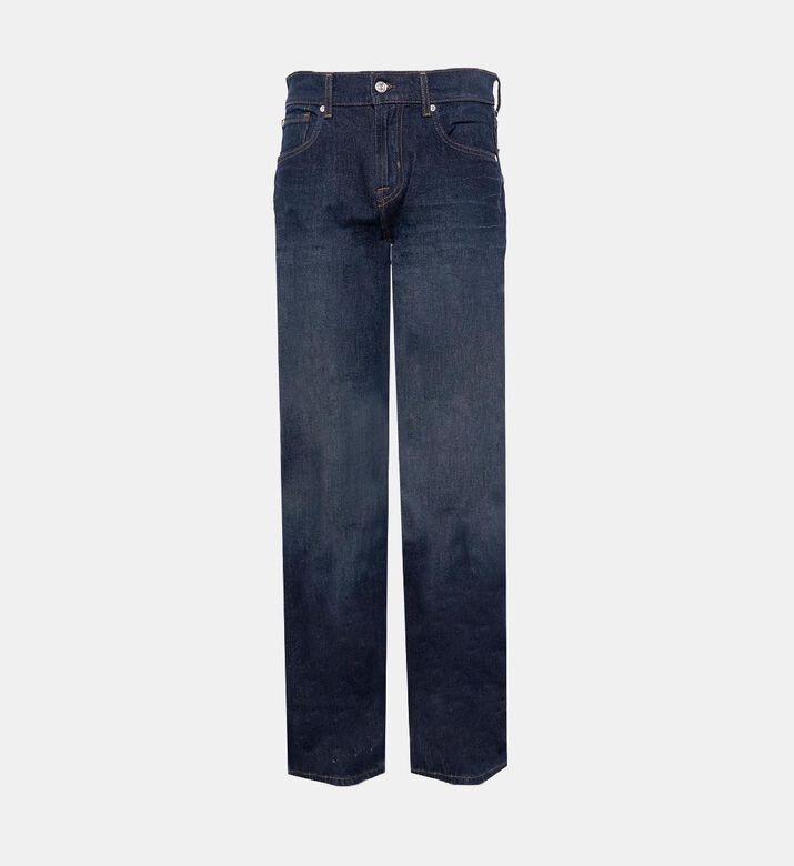 Button Closure Denim Pants