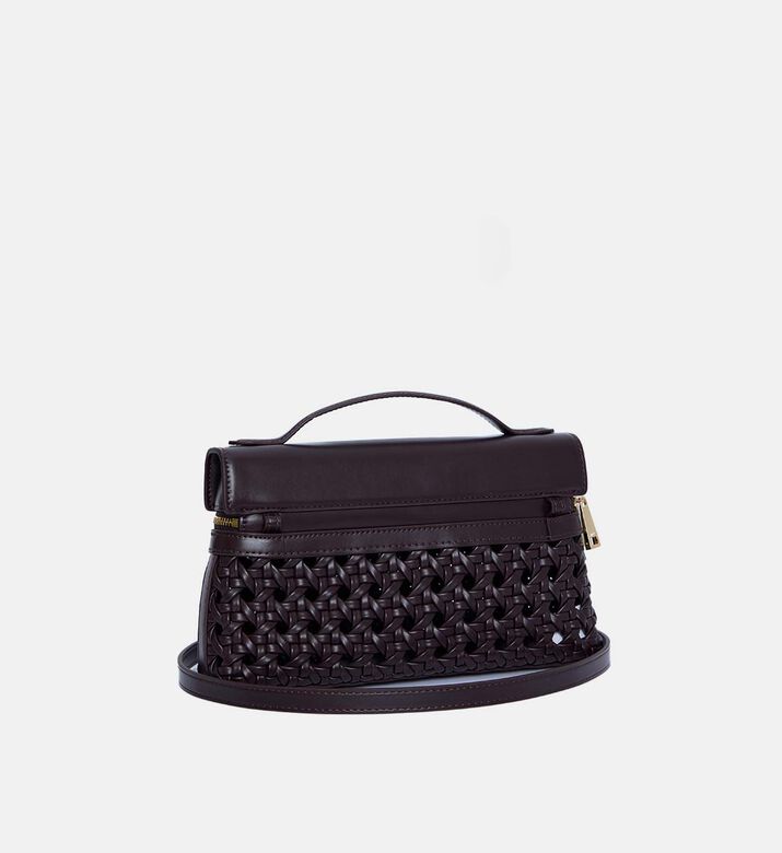 حقيبة تيا جلد بمقبض علوي