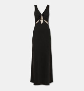 Christopher Esber Dress Droplet, Brown, 05, Packshot View