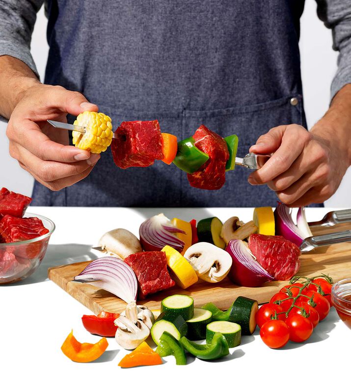 Stainless Grilling Skewers 6-piece Set Stainless Grilling Skewers 6-piece Set