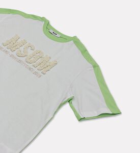 M S G M Pearl-embroidery Short-sleeve T-shirt, Packshot View