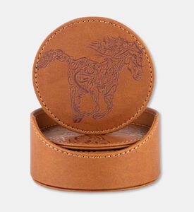 Silsal Sahara Leather Coasters S6, Packshot View
