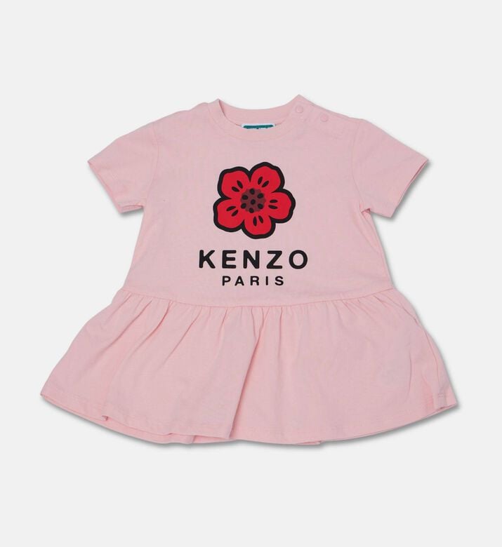 Kenzo Oversized Logo Print Dress, Pink, 9m, Packshot View
