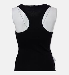 Karl Lagerfeld Embroidered Logo Racerback Tank Top, Packshot View