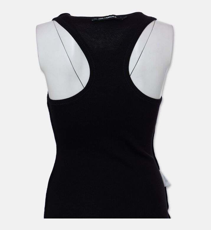 Karl Lagerfeld Embroidered Logo Racerback Tank Top, Packshot View