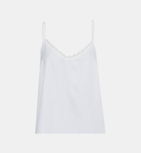 بلوزة بحزام دانتيل مفصل