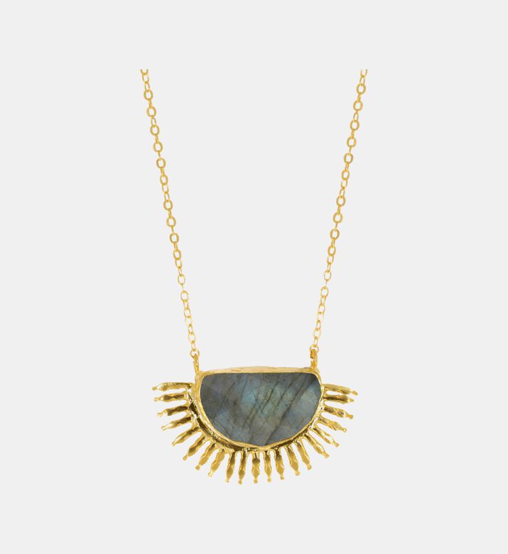 Ottoman Hands Necklace Sunrise Labradorite, Packshot View