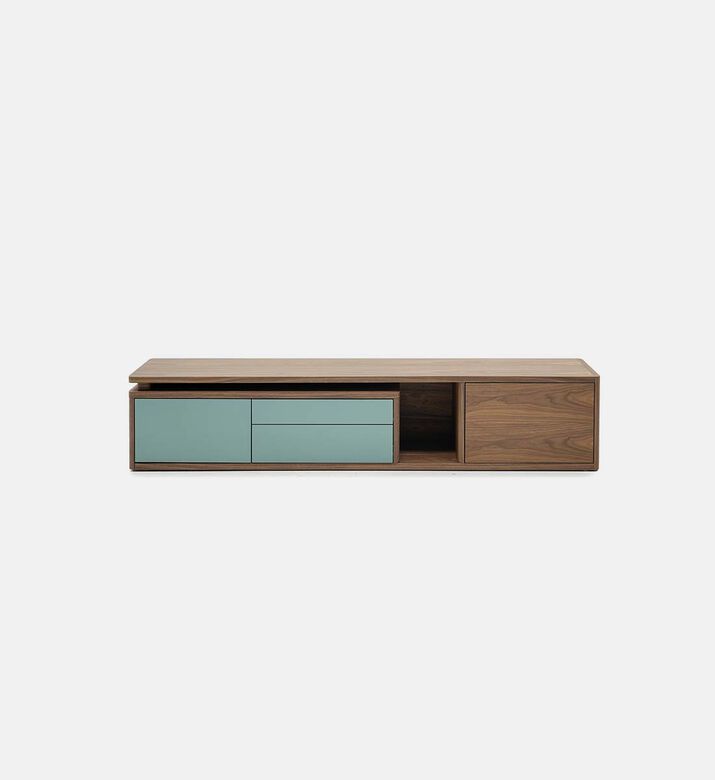 Walnut Veneer Mountain Grain Tv Unit