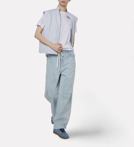 Samsoe Linen-style Zip-up Vest, Model View
