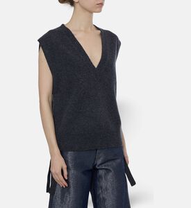 Ganni Vest, Black, L, Model View