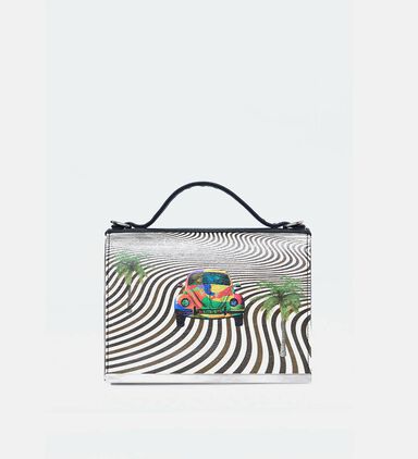 Vw Beetle Illustration Handbag