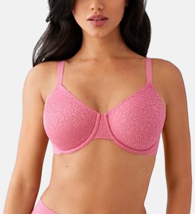Rose-jacquard Full Coverage Underwire Bra