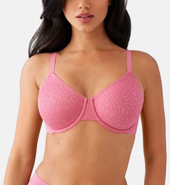 Rose-jacquard Full Coverage Underwire Bra