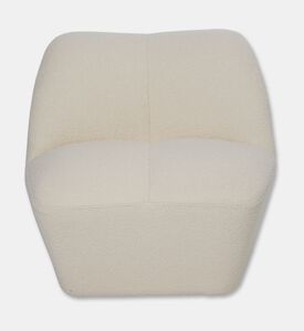 Home Deco and More Pettal Lounge Chair, White, Packshot View