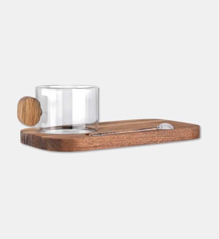 Estia Cup With Allure Tray Glass, Packshot View