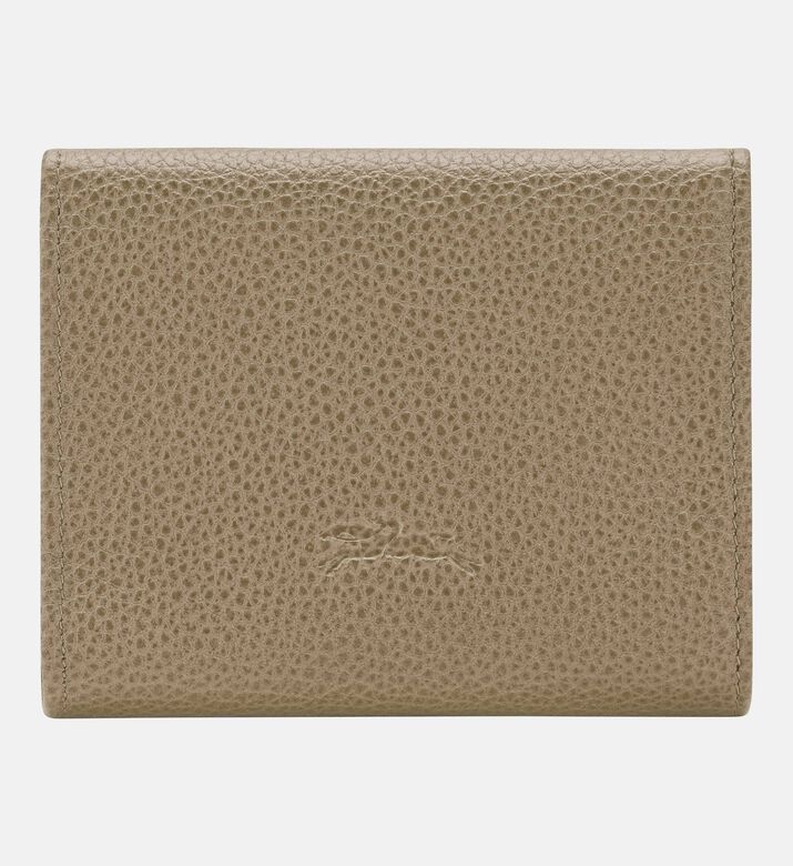Longchamp Le Foulonn&eacute; Compact Zip Wallet, Brown, Packshot View