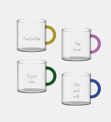 Borosilicate Teacup 4-piece Set