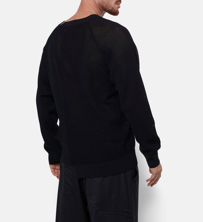 Y-3 Side Stripe-print Long-sleeve Top, Model View