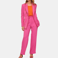 Crepe Straight Cut Blazer Jacket