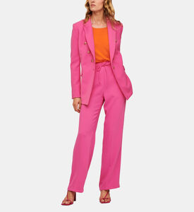 Crepe Straight Cut Blazer Jacket Crepe Straight Cut Blazer Jacket