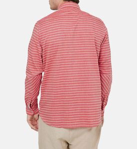 Striped Sleeve-adjustment Shirt