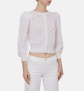 Doris Lace Cropped Cardigan