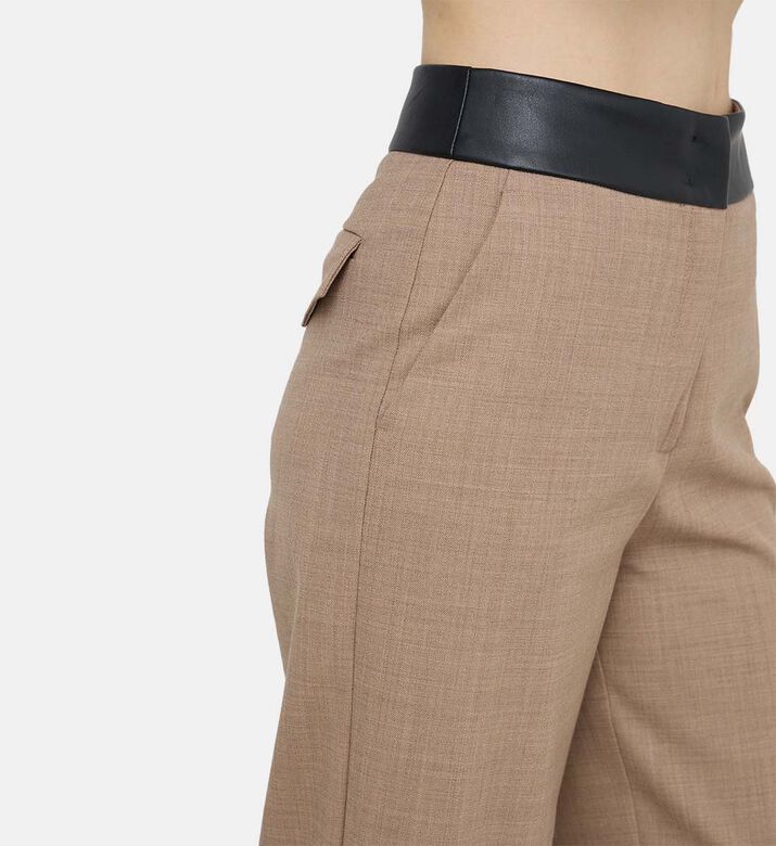 Straight Button Cuff Pants