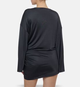 The Attico Metal Detail Draped Mini Dress, Model View