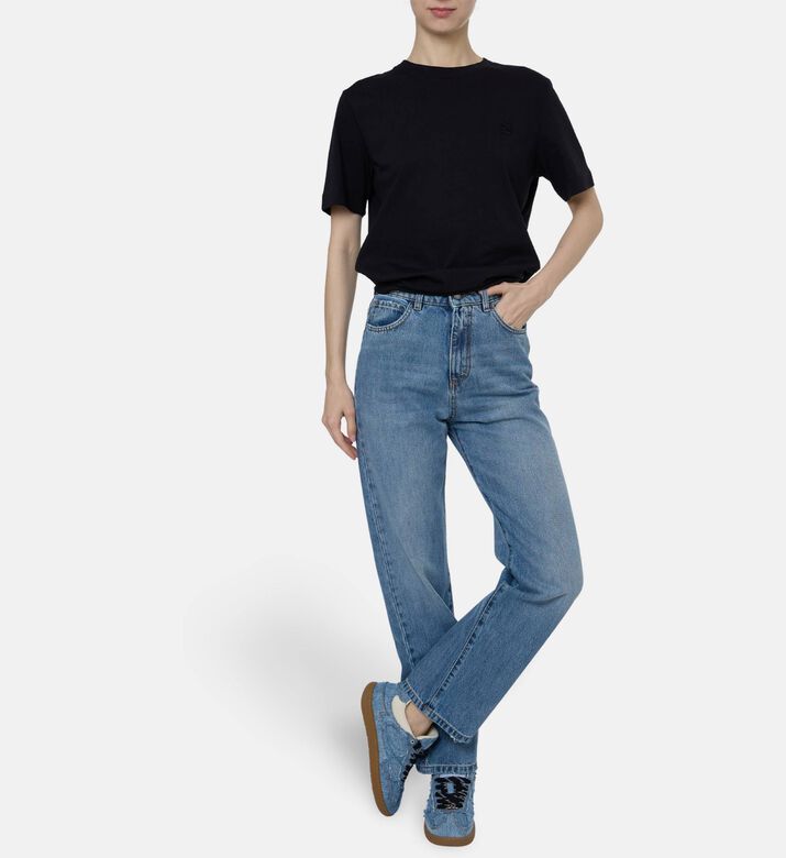 Beatrice B Classic Straight-leg Jeans, Model View
