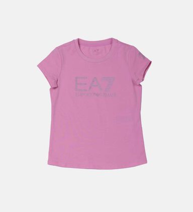 Cotton Round-neck Logo-print Top