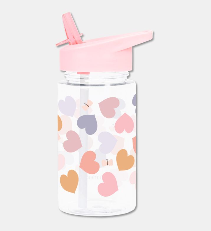 A Little Lovely Company Tritan Bottle 450ml Hearts, Packshot View