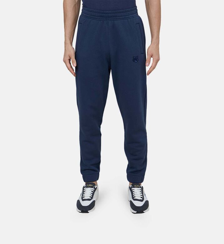 Cotton Jersey Sweatpants With Fox Head Patch