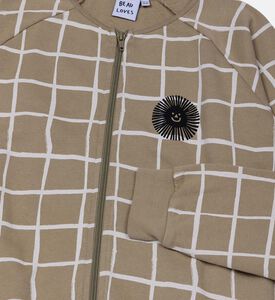 Kelp Organic Cotton Grid Zip Jacket