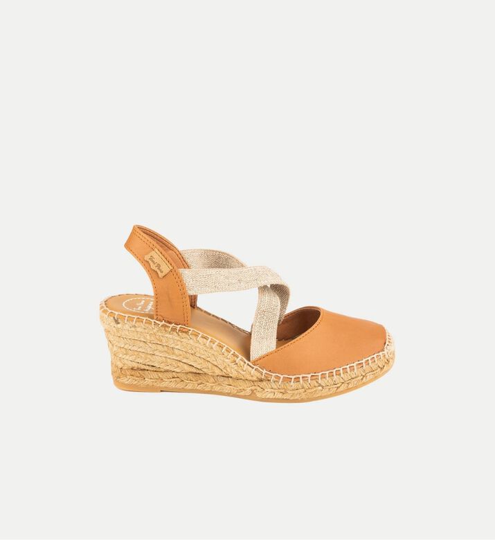 Saba-p Metallic Leather High-wedge Espadrille