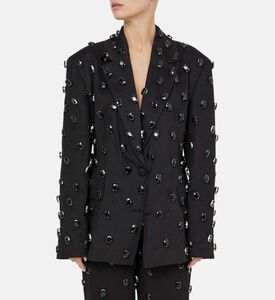 سترة سواروفسكي قماش السترة