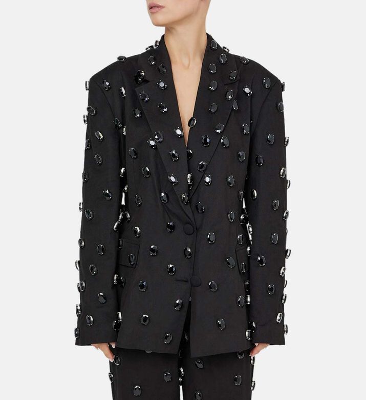 Swarovski Canvas Blazer Jacket