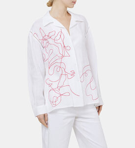 Embroidered Hemp Shirt