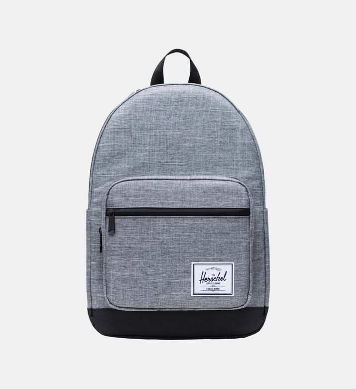 Raven Crosshatch Round-shape Classic Front Pocket Backpack