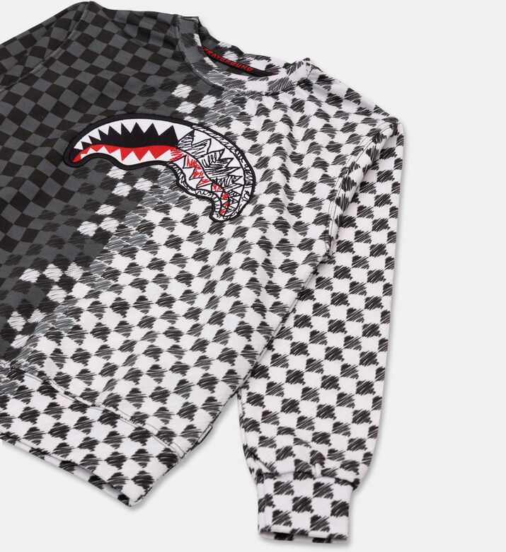 Sprayground Checkered Sketch Regular Sweatshirt, Packshot View