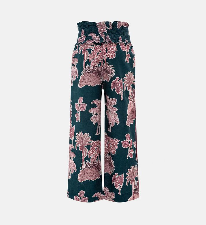 All-over Print Wide-leg Pants