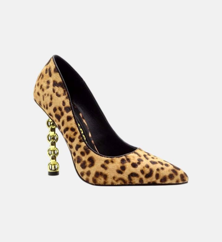 Lydia Leopard-print Leather Pumps