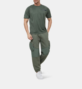 بنطال كارجو قطني رياضي بمزيج من القطن الرياضي