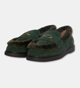 Roberto Festa Danesa Suede Slip-ons, Green, Eu-36, Packshot View