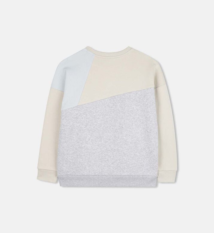Cutouts Brushed Cotton Fleece Sweatshirt