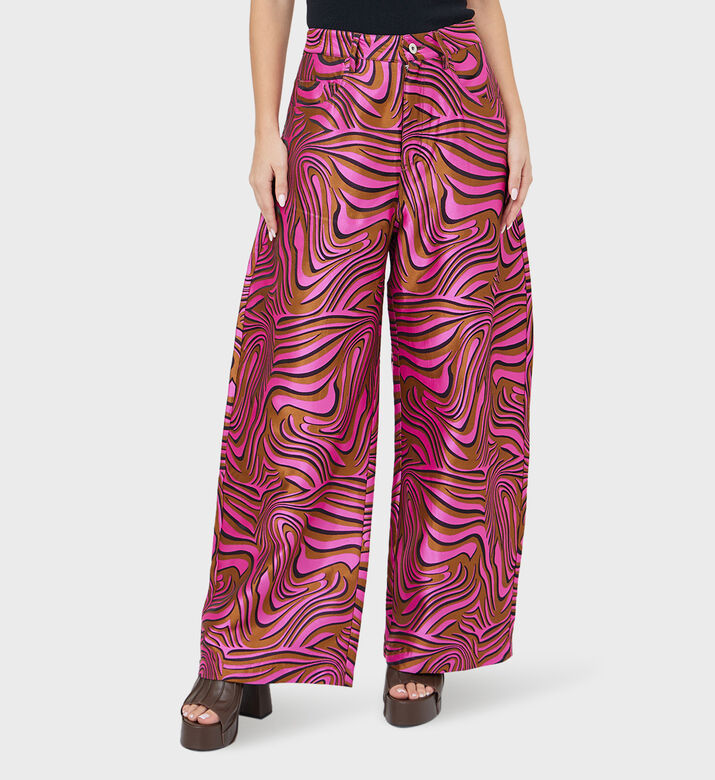 Zebra Brocade Boyfriend Trousers Zebra Brocade Boyfriend Trousers
